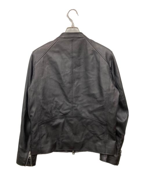 COACH（コーチ）COACH (コーチ) レザー レーサー ジャケット ブラック サイズ:46の古着・服飾アイテム