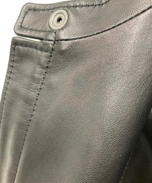COACH（コーチ）COACH (コーチ) レザー レーサー ジャケット ブラック サイズ:46の古着・服飾アイテム