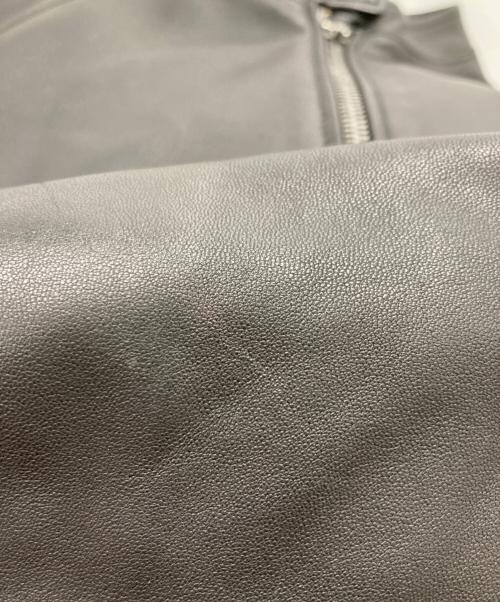 COACH（コーチ）COACH (コーチ) レザー レーサー ジャケット ブラック サイズ:46の古着・服飾アイテム