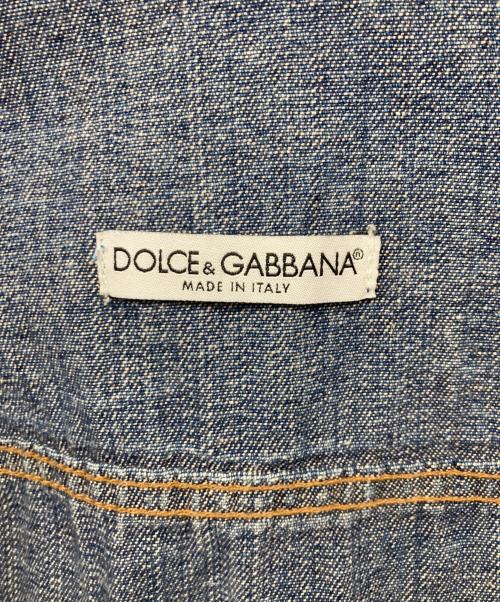 DOLCE & GABBANA（ドルチェ＆ガッバーナ）DOLCE & GABBANA (ドルチェ＆ガッバーナ) デニムジャケット ブルー サイズ:44の古着・服飾アイテム