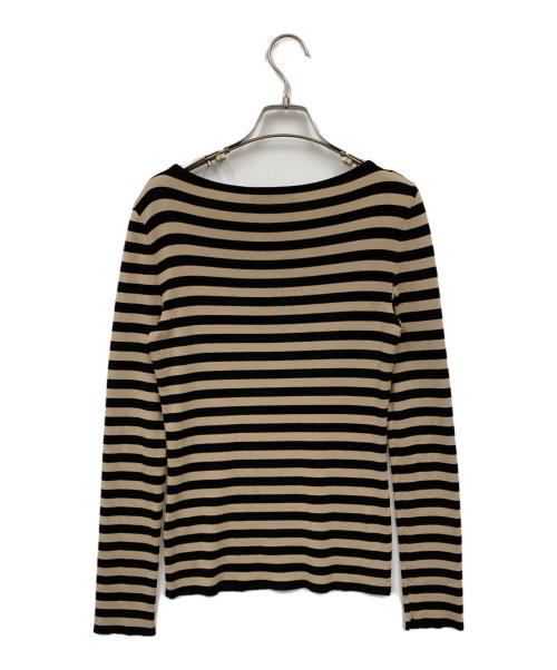 FOXEY（フォクシー）FOXEY (フォクシー) ボーダーニット ブラウン サイズ:38の古着・服飾アイテム