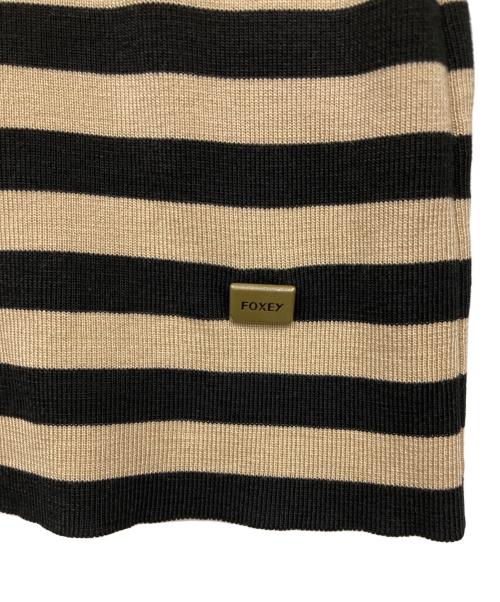FOXEY（フォクシー）FOXEY (フォクシー) ボーダーニット ブラウン サイズ:38の古着・服飾アイテム