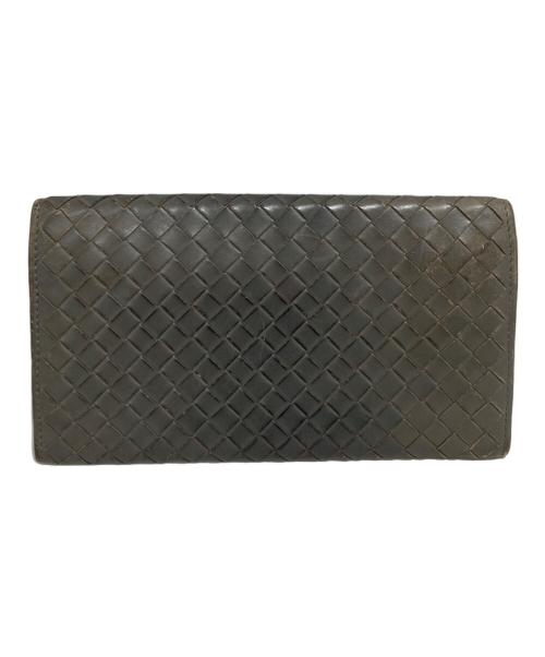 BOTTEGA VENETA（ボッテガベネタ）BOTTEGA VENETA (ボッテガベネタ) 長財布 グレーの古着・服飾アイテム