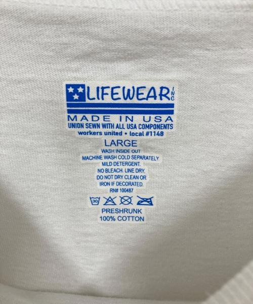 LIFE WEAR（ライフウェア）LIFE WEAR (ライフウェア) Tシャツ ホワイト サイズ:Lの古着・服飾アイテム