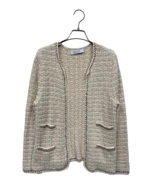 Loulou Willoughby（ルルウィルビー）Loulou Willoughby (ルルウィルビー) ノーカラージャケット ホワイト サイズ:2の古着・服飾アイテム