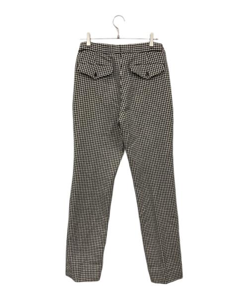 GUCCI（グッチ）GUCCI (グッチ) ２タック 千鳥格子 ウールスラックス ブラック サイズ:46の古着・服飾アイテム