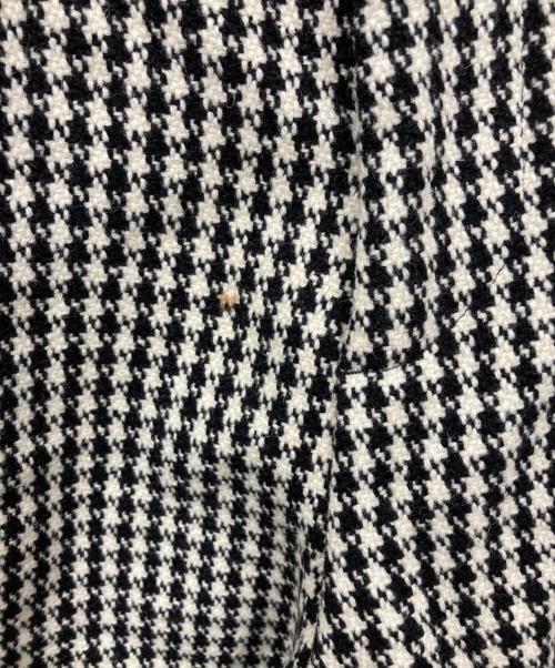 GUCCI（グッチ）GUCCI (グッチ) ２タック 千鳥格子 ウールスラックス ブラック サイズ:46の古着・服飾アイテム
