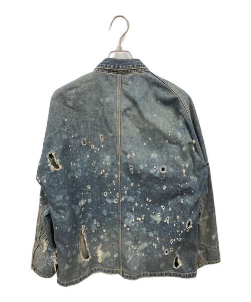 DAIRIKU（ダイリク）DAIRIKU (ダイリク) damage denim cover all インディゴ サイズ:Lの古着・服飾アイテム