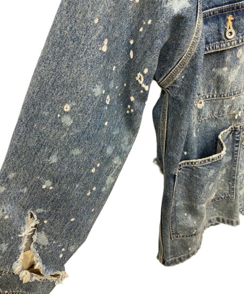 DAIRIKU（ダイリク）DAIRIKU (ダイリク) damage denim cover all インディゴ サイズ:Lの古着・服飾アイテム
