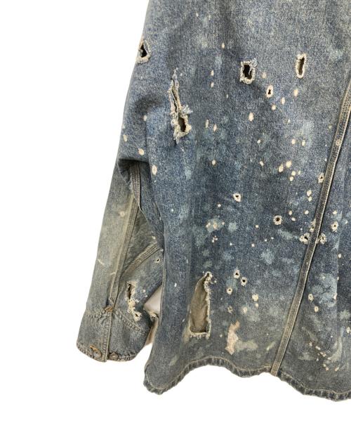 DAIRIKU（ダイリク）DAIRIKU (ダイリク) damage denim cover all インディゴ サイズ:Lの古着・服飾アイテム