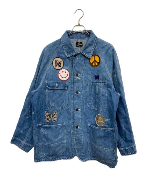 Needles（ニードルズ）Needles (ニードルズ) ASSORTED PATCH COVERALL JACKET インディゴ サイズ:XLの古着・服飾アイテム