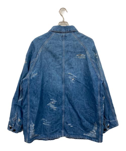 Needles（ニードルズ）Needles (ニードルズ) ASSORTED PATCH COVERALL JACKET インディゴ サイズ:XLの古着・服飾アイテム
