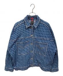 DOUBLE STANDARD CLOTHING（ダブルスタンダードクロージング）の古着「ジャガードデニムジャケット」｜インディゴ