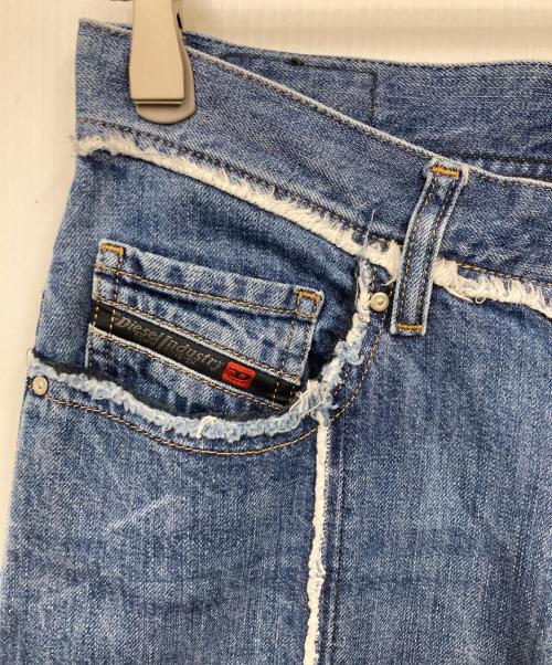 DIESEL（ディーゼル）DIESEL (ディーゼル) センターシームデニムパンツ インディゴ サイズ:W27の古着・服飾アイテム