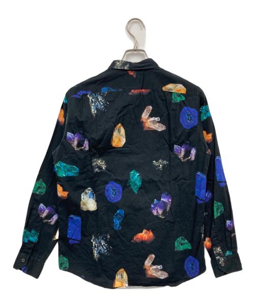 PAUL SMITH（ポールスミス）PAUL SMITH (ポールスミス) ジェム柄 総柄シャツ ブラック サイズ:MEDIUMの古着・服飾アイテム