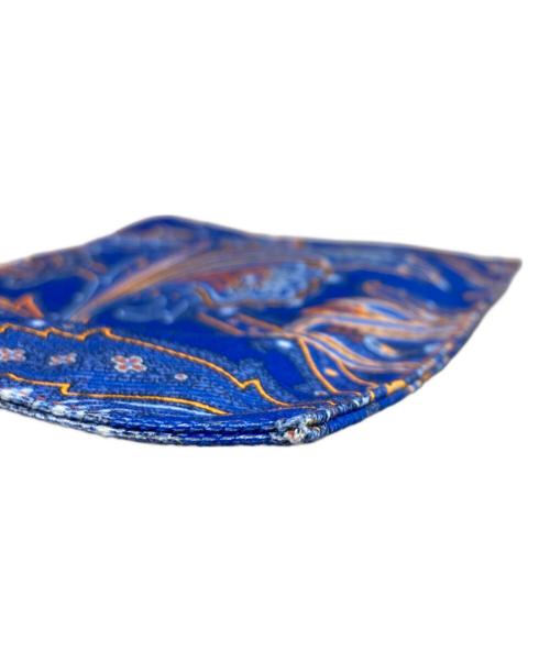 ETRO（エトロ）ETRO (エトロ) ペイズリー柄 クラッチバッグ ブルーの古着・服飾アイテム