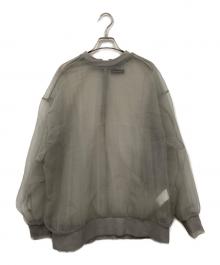 MAISON SPECIAL（メゾンスペシャル）の古着「Sheer Gathers Tops」｜グレー