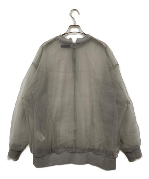 MAISON SPECIAL（メゾンスペシャル）MAISON SPECIAL (メゾンスペシャル) Sheer Gathers Tops グレー サイズ:FREEの古着・服飾アイテム
