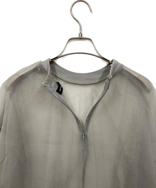 MAISON SPECIAL（メゾンスペシャル）MAISON SPECIAL (メゾンスペシャル) Sheer Gathers Tops グレー サイズ:FREEの古着・服飾アイテム