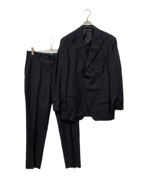 ERMENEGILDO ZEGNA（エルメネジルド・ゼニア）ERMENEGILDO ZEGNA (エルメネジルド・ゼニア) スーツ ブラック サイズ:52の古着・服飾アイテム