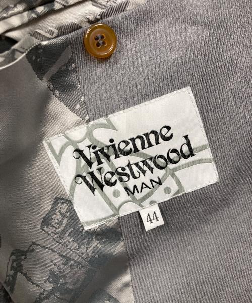 Vivienne Westwood man（ヴィヴィアン ウェストウッド マン）Vivienne Westwood man (ヴィヴィアン ウェストウッド マン) テーラードジャケット グレー サイズ:44の古着・服飾アイテム