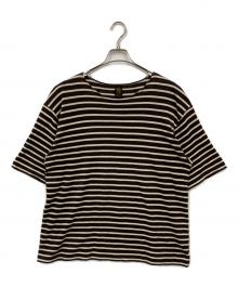 BATONER（バトナ―）の古着「ボーダーTシャツ」｜ブラウン