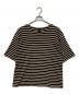 BATONER（バトナ―）の古着「ボーダーTシャツ」｜ブラウン