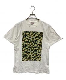 ONEITA×A BATHING APE（オニータ×アベイシングエイプ）の古着「プリントTシャツ」｜ホワイト