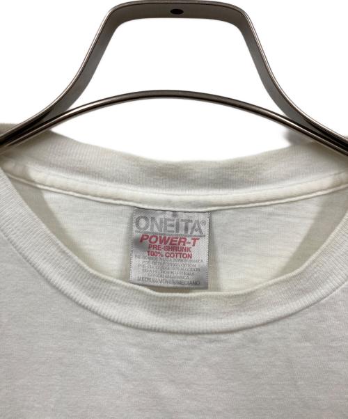 ONEITA（オニータ）ONEITA (オニータ) A BATHING APE (アベイシングエイプ) プリントTシャツ ホワイト サイズ:不明の古着・服飾アイテム
