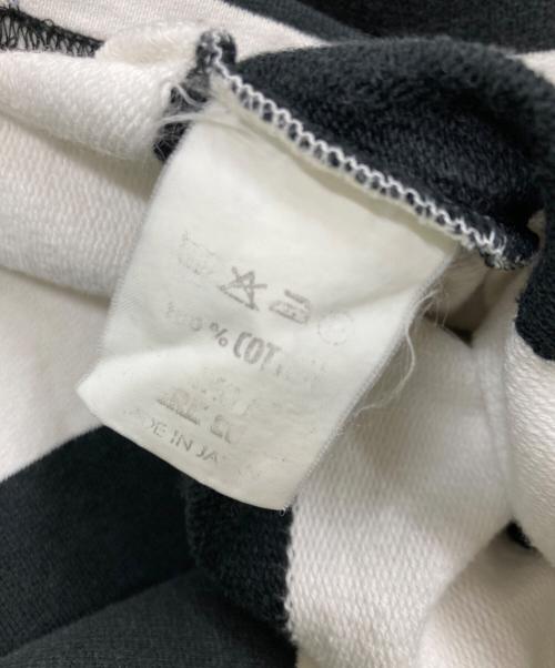 A BATHING APE（アベイシングエイプ）A BATHING APE (アベイシングエイプ) ボーダーカットソー ブラック×ホワイト サイズ:Mの古着・服飾アイテム