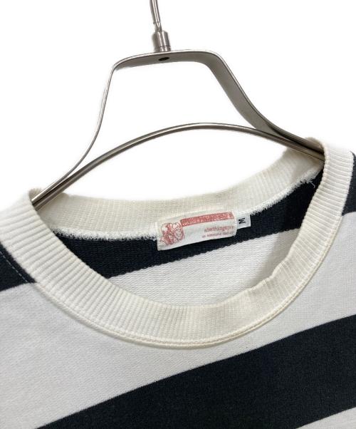 A BATHING APE（アベイシングエイプ）A BATHING APE (アベイシングエイプ) ボーダーカットソー ブラック×ホワイト サイズ:Mの古着・服飾アイテム