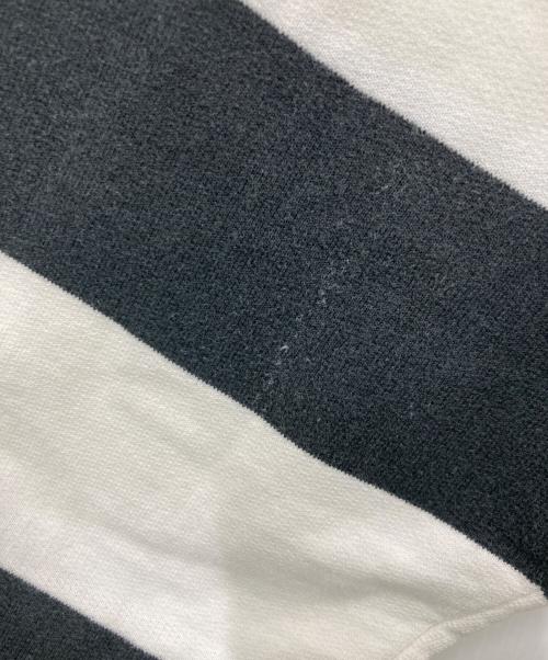 A BATHING APE（アベイシングエイプ）A BATHING APE (アベイシングエイプ) ボーダーカットソー ブラック×ホワイト サイズ:Mの古着・服飾アイテム