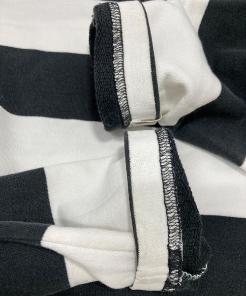A BATHING APE（アベイシングエイプ）A BATHING APE (アベイシングエイプ) ボーダーカットソー ブラック×ホワイト サイズ:Mの古着・服飾アイテム