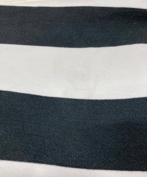 A BATHING APE（アベイシングエイプ）A BATHING APE (アベイシングエイプ) ボーダーカットソー ブラック×ホワイト サイズ:Mの古着・服飾アイテム