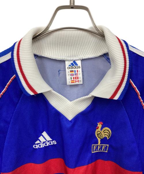 adidas（アディダス）adidas (アディダス) ゲームシャツ ブルー サイズ:XLの古着・服飾アイテム