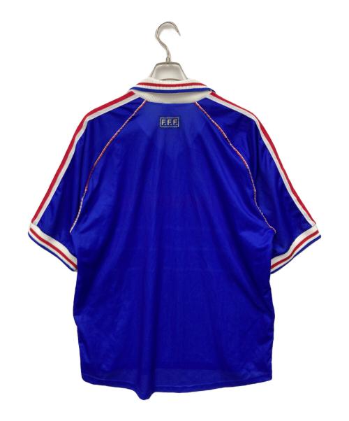adidas（アディダス）adidas (アディダス) ゲームシャツ ブルー サイズ:XLの古着・服飾アイテム