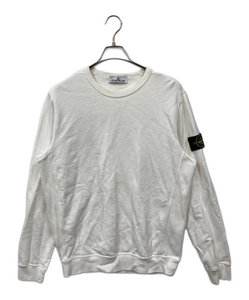STONE ISLAND（ストーンアイランド）STONE ISLAND (ストーンアイランド) クルーネックスウェット ホワイト サイズ:Lの古着・服飾アイテム