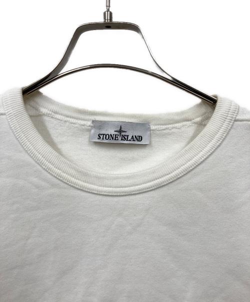 STONE ISLAND（ストーンアイランド）STONE ISLAND (ストーンアイランド) クルーネックスウェット ホワイト サイズ:Lの古着・服飾アイテム