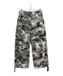 uniform experiment（ユニフォームエクスペリメント）の古着「MOIRE CAMOUFLAGE CARGO PANTS」｜グレー