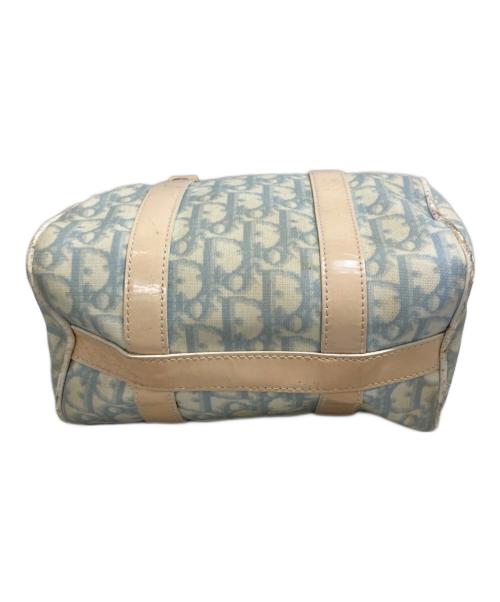 Christian Dior（クリスチャン ディオール）Christian Dior (クリスチャン ディオール) トロッターミニボストン スカイブルー×ホワイトの古着・服飾アイテム