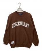 DESCENDANTディセンダント）の古着「スウェット」｜ブラウン