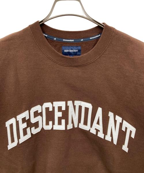 DESCENDANT（ディセンダント）DESCENDANT (ディセンダント) スウェット ブラウン サイズ:2の古着・服飾アイテム