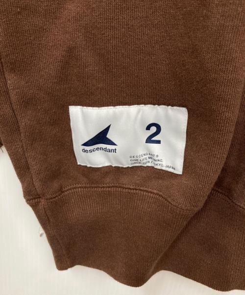 DESCENDANT（ディセンダント）DESCENDANT (ディセンダント) スウェット ブラウン サイズ:2の古着・服飾アイテム