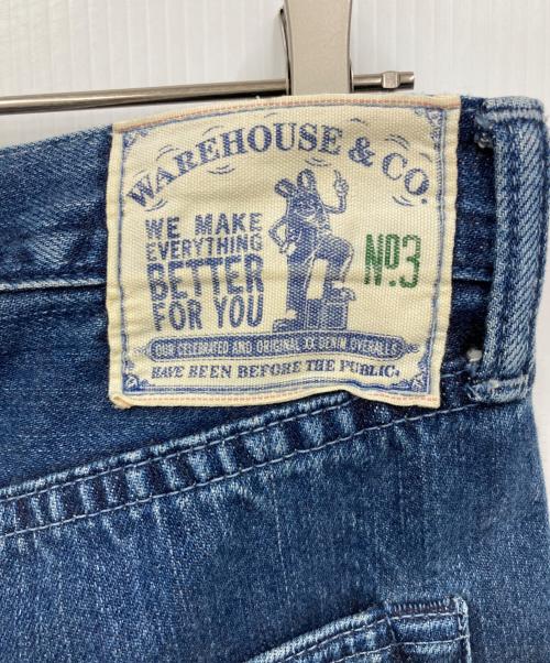 WAREHOUSE（ウエアハウス）WAREHOUSE (ウエアハウス) ボタンフライデニムパンツ ブルー サイズ:W32の古着・服飾アイテム