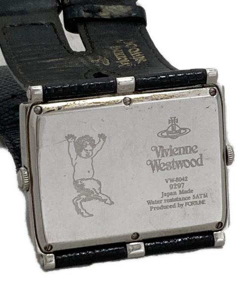 Vivienne Westwood（ヴィヴィアンウエストウッド）Vivienne Westwood (ヴィヴィアンウエストウッド) ダブルフェイスウォッチ ブラックの古着・服飾アイテム