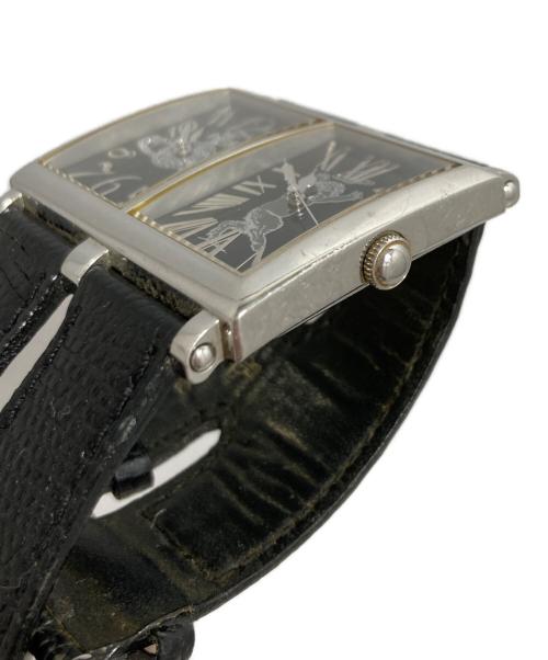 Vivienne Westwood（ヴィヴィアンウエストウッド）Vivienne Westwood (ヴィヴィアンウエストウッド) ダブルフェイスウォッチ ブラックの古着・服飾アイテム