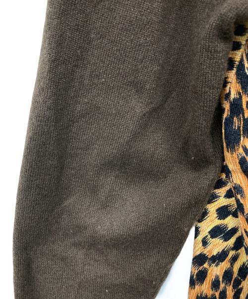 LEONARD（レオナール）LEONARD (レオナール) カシミヤニットニットワンピース ブラウン サイズ:Mの古着・服飾アイテム
