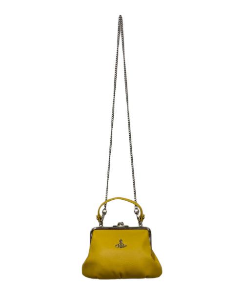 Vivienne Westwood（ヴィヴィアンウエストウッド）Vivienne Westwood (ヴィヴィアンウエストウッド) がま口2WAYショルダーバッグ イエローの古着・服飾アイテム