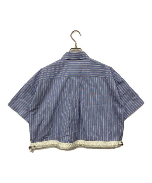 sacai（サカイ）sacai (サカイ) THOMAS MASON (トーマスメイソン) ストライプコットンポプリンシャツ ブルー サイズ:1の古着・服飾アイテム