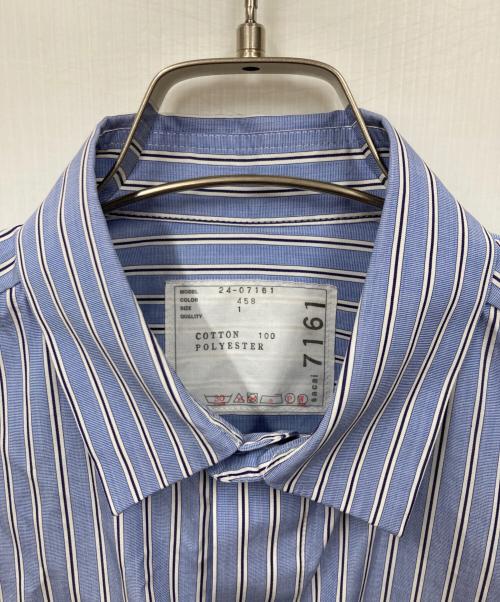 sacai（サカイ）sacai (サカイ) THOMAS MASON (トーマスメイソン) ストライプコットンポプリンシャツ ブルー サイズ:1の古着・服飾アイテム